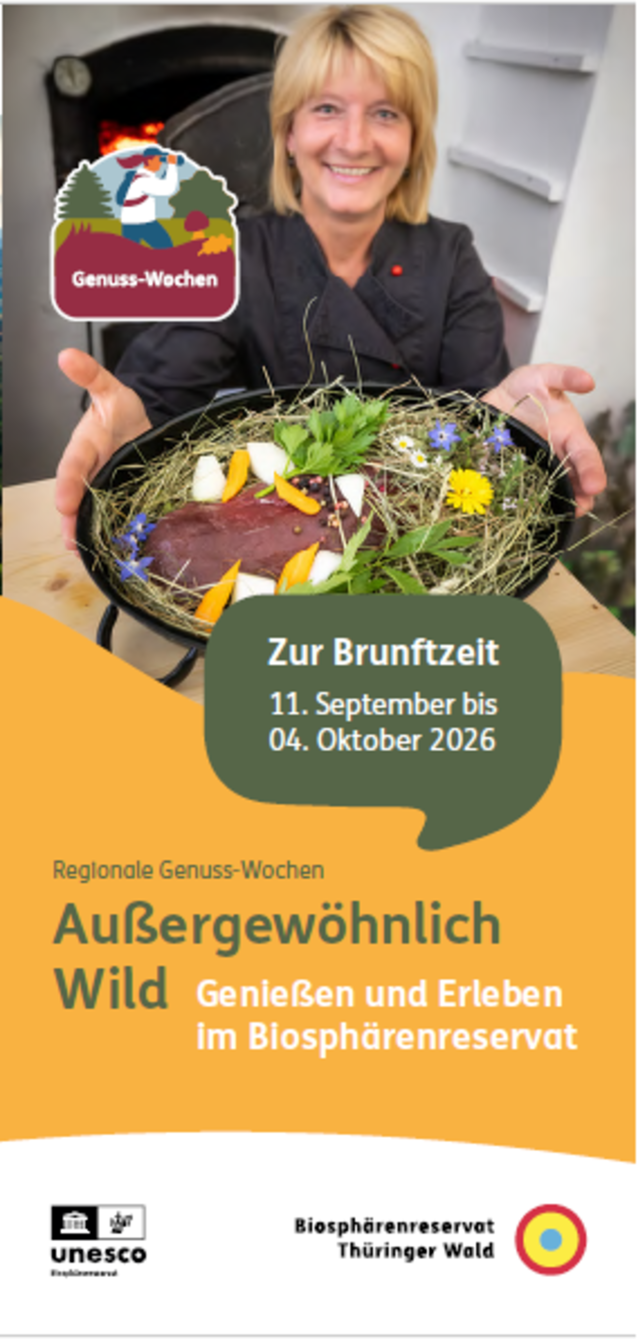 Titelseite Flyer Genusswochen Herbst 2026