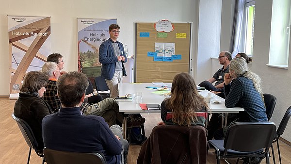 Gruppe bei einer Besprechung