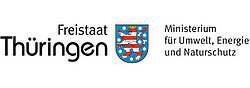 Logo Freistaat Thüringen mit Wappen und Ministerium für Umwelt, Energie und Naturschutz